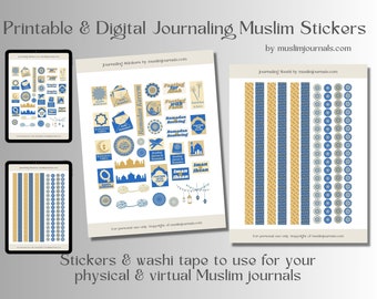 Muslim Journaling Stickers, Ramadan Stickers, Muslim Goodnotes Stickers, Muslim Digital Stickers, Muslim Digital Stickers, Quran Stickers