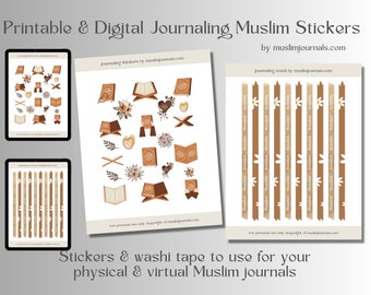 Muslim Journaling Stickers, Quran Printable Stickers, Goodnotes Stickers, Quran Digital Stickers, Muslim Digital Stickers, Quran Stickers