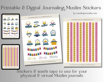 Muslim Journaling Stickers, Ramadan Stickers, Muslim Goodnotes Stickers, Muslim Digital Stickers, Muslim Digital Stickers, Quran Stickers