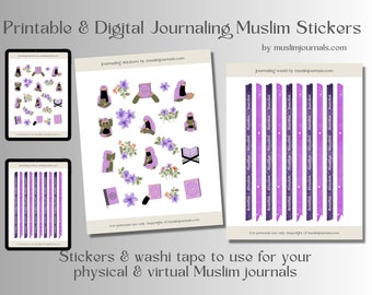 Muslim Journaling Stickers, Quran Printable Stickers, Goodnotes Stickers, Quran Digital Stickers, Muslim Digital Stickers, Quran Stickers