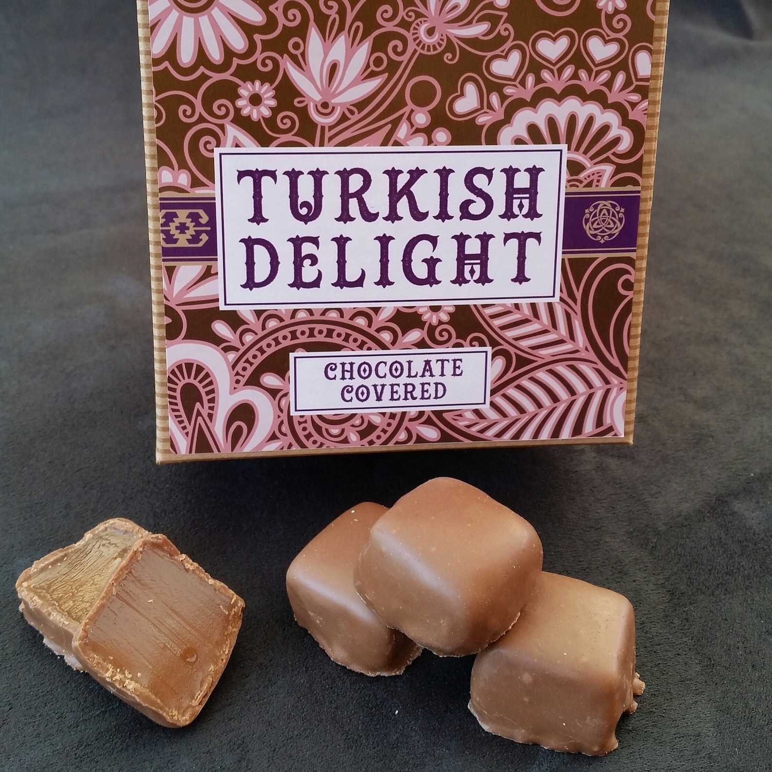Turkish Delight Chocolate Covered 400g in a Hand Crafted Etsy UK