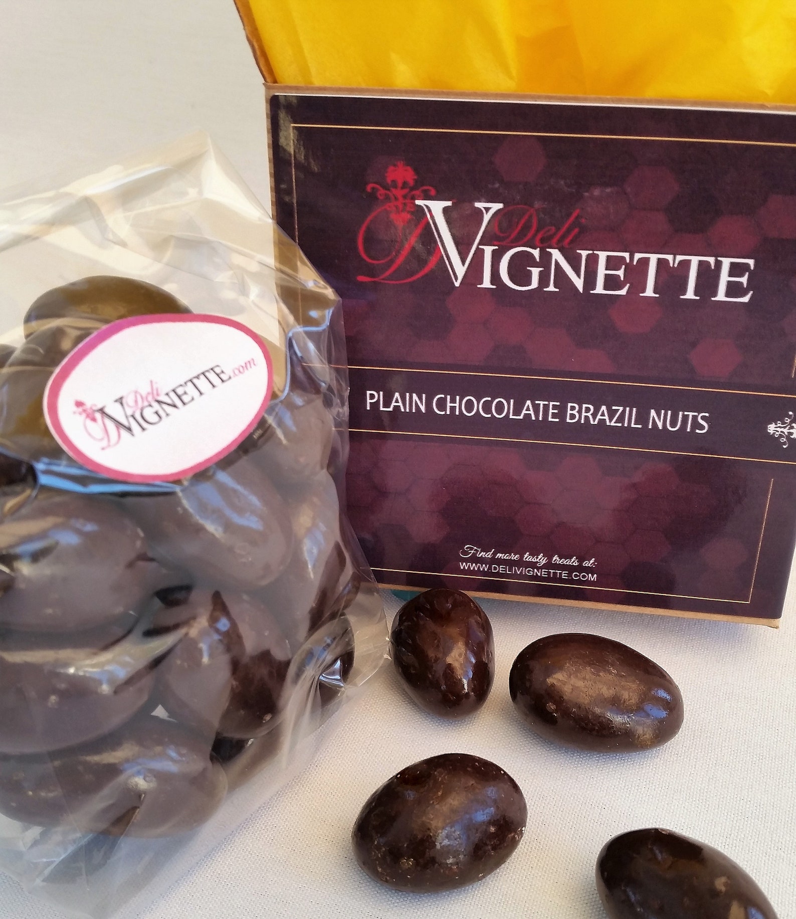 Dark Chocolate Covered Brazil Nuts 400g in a Hand Crafted Etsy