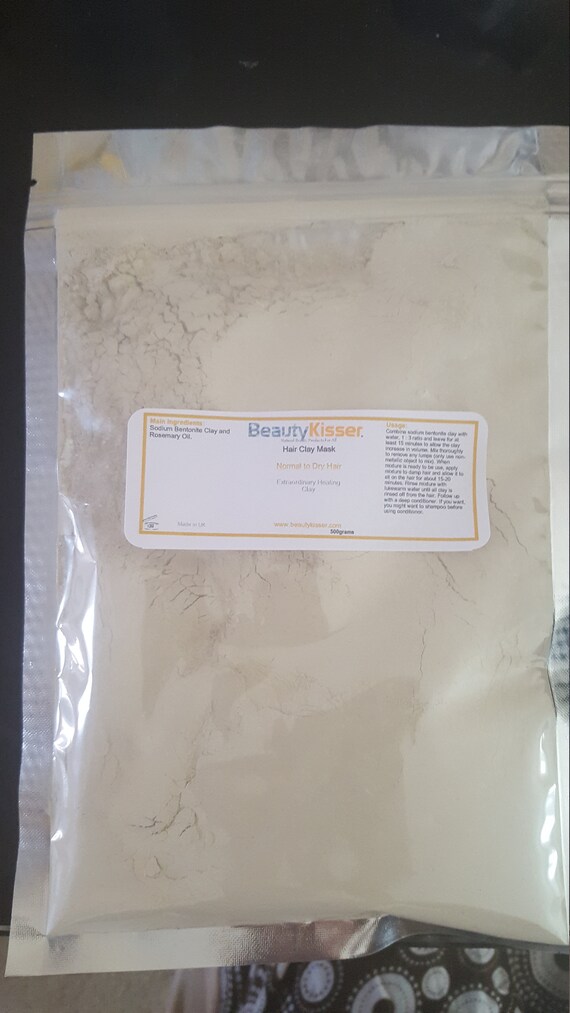 Sodium Bentonite Clay Hair Mask Detoxing Scalp Hair Etsy
