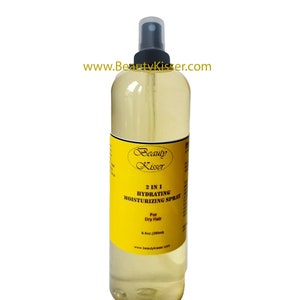 Aloe Vera Fenugreek Hydrating Moisturising Curl Refresher Moisturizer Mist Leave In Conditioner Detangler Spray For Natural  Dry Hair Growth
