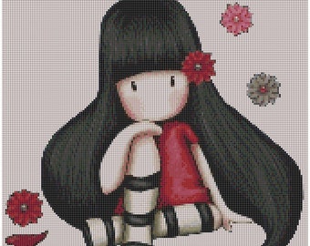 gorjuss girl cross stitch