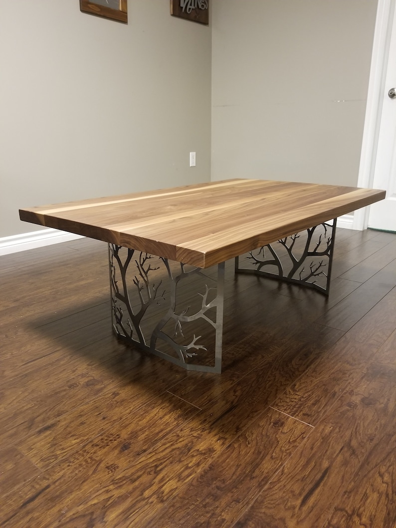 Branch pattern steel coffee table legs for live edge furniture Etsy