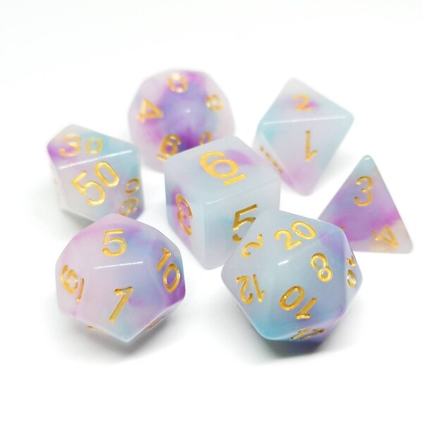 Opal-Traum | DND Würfel | Dungeons & Dragons | Pfadfinder Würfel | Rollenspiel & Tischplatte