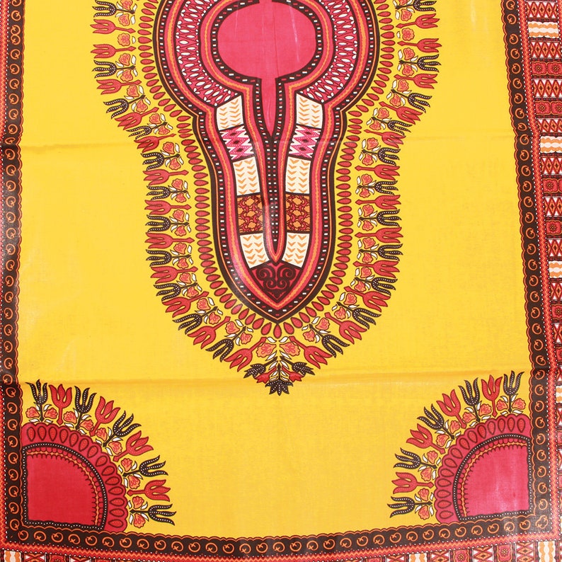 HF027 12 yards only Premium Ankara Print DASHIKI Fabric