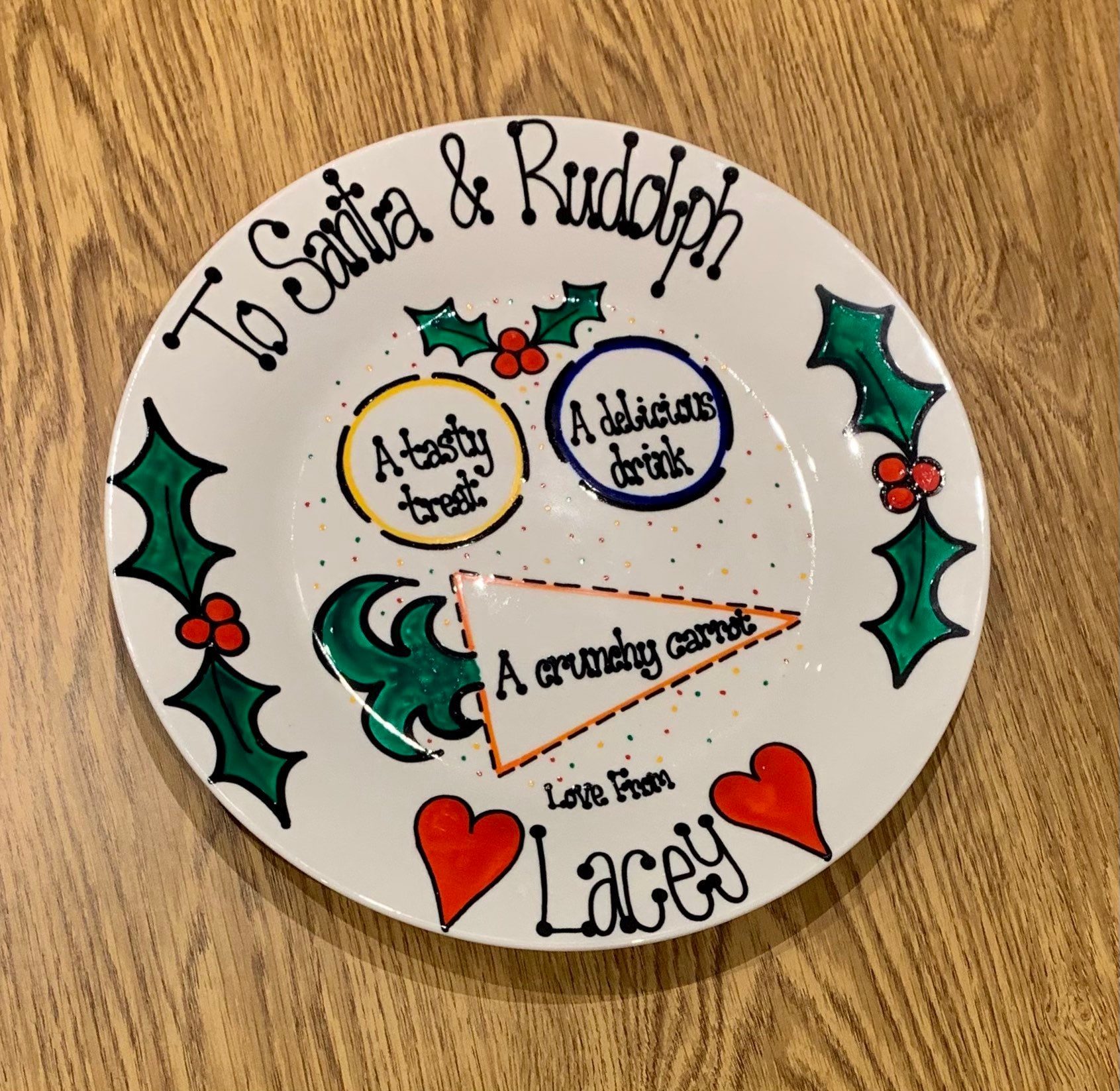 Personalised Christmas Eve Plate Etsy