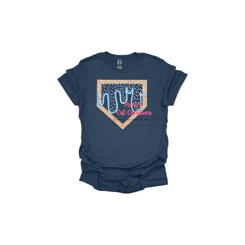 Baseball Drip PNG: Röd & Svart Glassdesign (Digital Nedladdning) bild 6