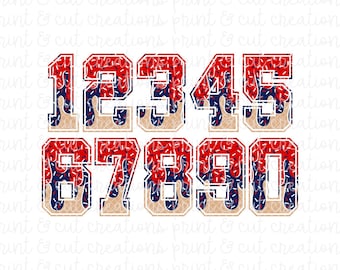 Rot und dunkelblauer Tropfen PNG: Baseball in der Design-Vorlage (Digitaler Download
