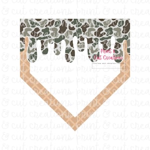 CAMO Drip png |Baseball Life| camo baseball png | Sprinkle Drip PNG | Ice Cream Drip png | Baseball Drip png