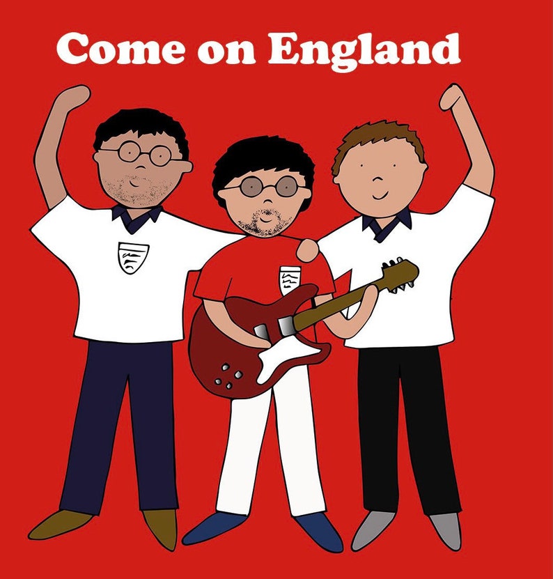 England coaster World Cup coaster 3 Lions Baddiel, Skinner and Lightning Seeds image 2