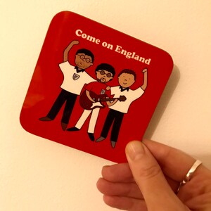 England coaster World Cup coaster 3 Lions Baddiel, Skinner and Lightning Seeds image 3