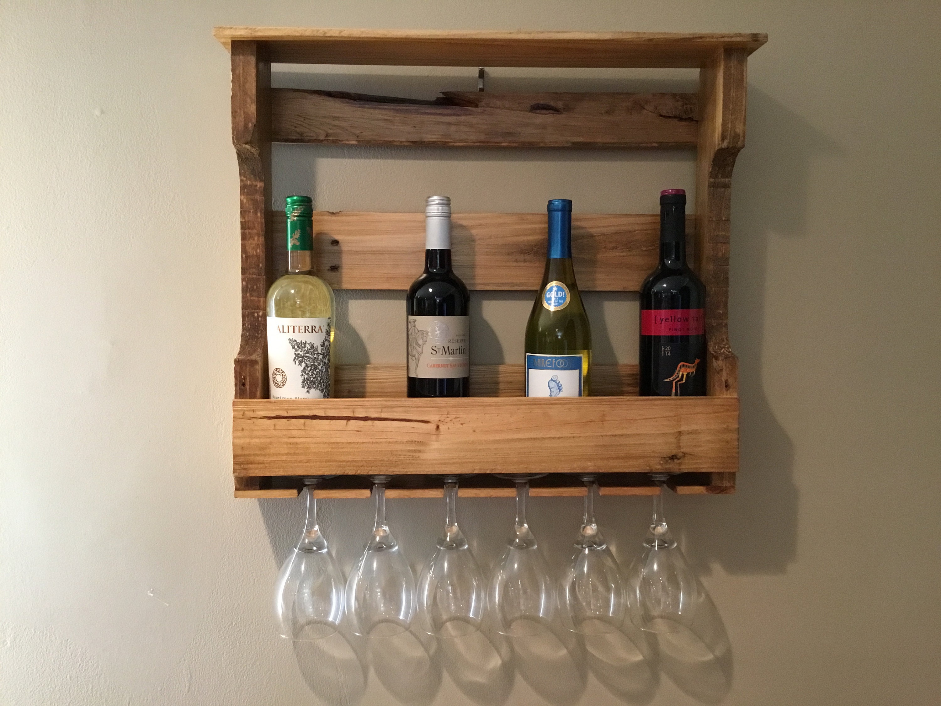 Farmhouse wine rack diy sale