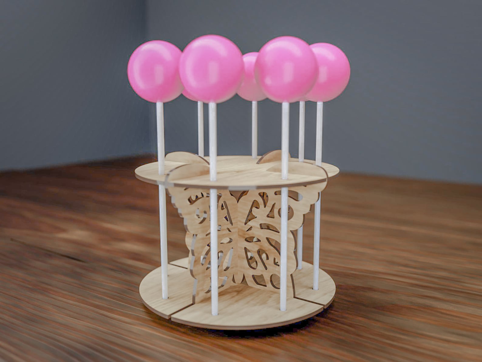Round Cake Pop Stand for Treat Stand '8 cakepops' Etsy