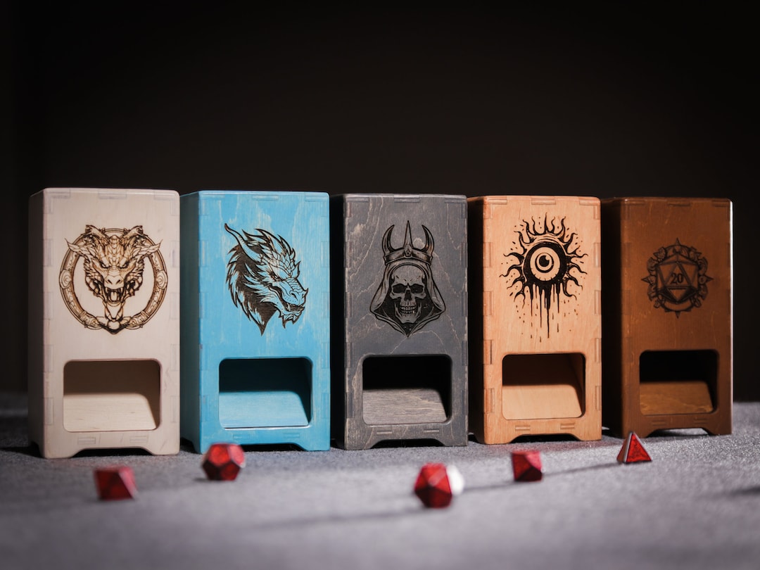 Dnd Dice Tower, Dice Box, Crossbow Dice Roller, Personalized Wooden Dice Tower, Custom Dice
