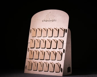 Earring Holder with Hooks - Elegant Jewelry Display Stand for Earrings, Studs, and Dangle Earrings Organization