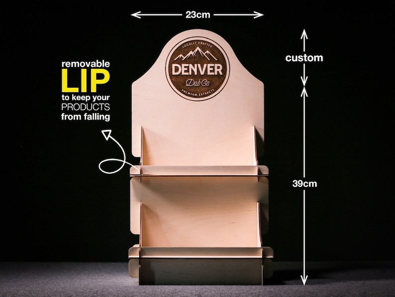 Portable wooden display stand, ideal for craft show displays and market stall stands