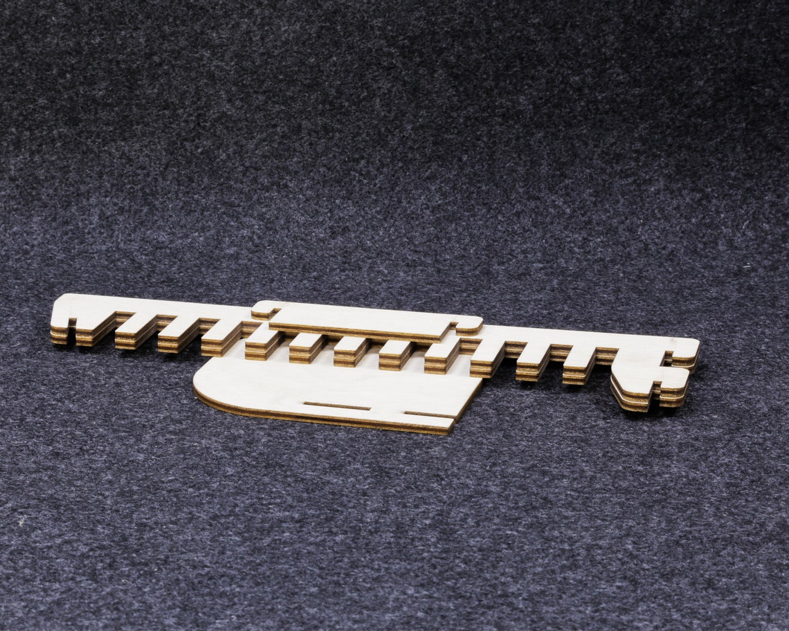 Wooden Greeting Cards Holder SVG File Collapsible Craft Fair Etsy