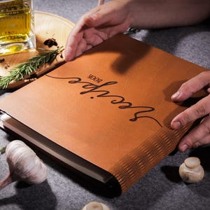 Family Cookbook with Customizable Engraving