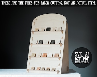 SVG Files of Card Holder, Craft Show Display, Photo Holder, Collapsible Postcard Display, Wooden Greeting Card Holder, Craft Fair Display