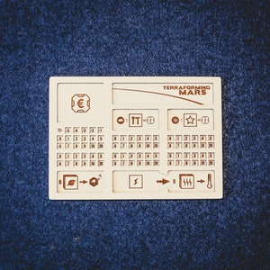 Laser cut file for Terraforming Mars, perfect player board and dual layer player mats