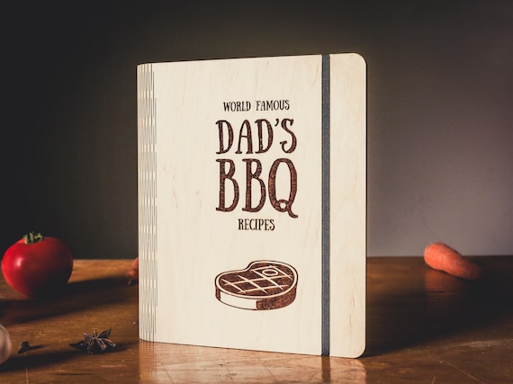 Blank Recipe book with Personalization, Custom Wooden Recipe Book, Personalized Blank Cookbook, Custom Cookbook