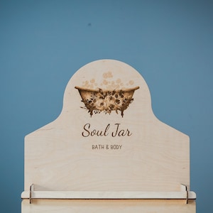 Collapsible eco-friendly display stand, perfect for craft fair displays and organizing retail products