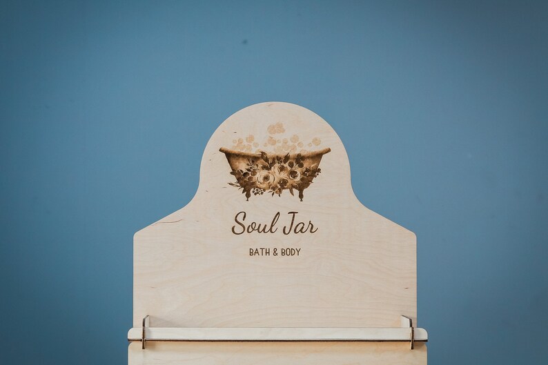 Collapsible eco-friendly display stand, perfect for craft fair displays and organizing retail products