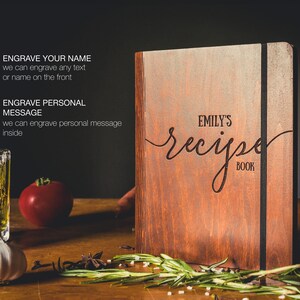 Handmade custom recipe binder with high-quality paper