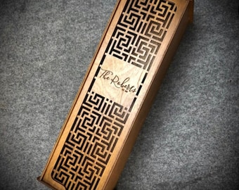 Personalized Wooden Wine Box, Engraved Wine Bottle Holder, Best Housewarming Gift For Her,  Custom Wine Box, Wine Gift Box, Wine Storage