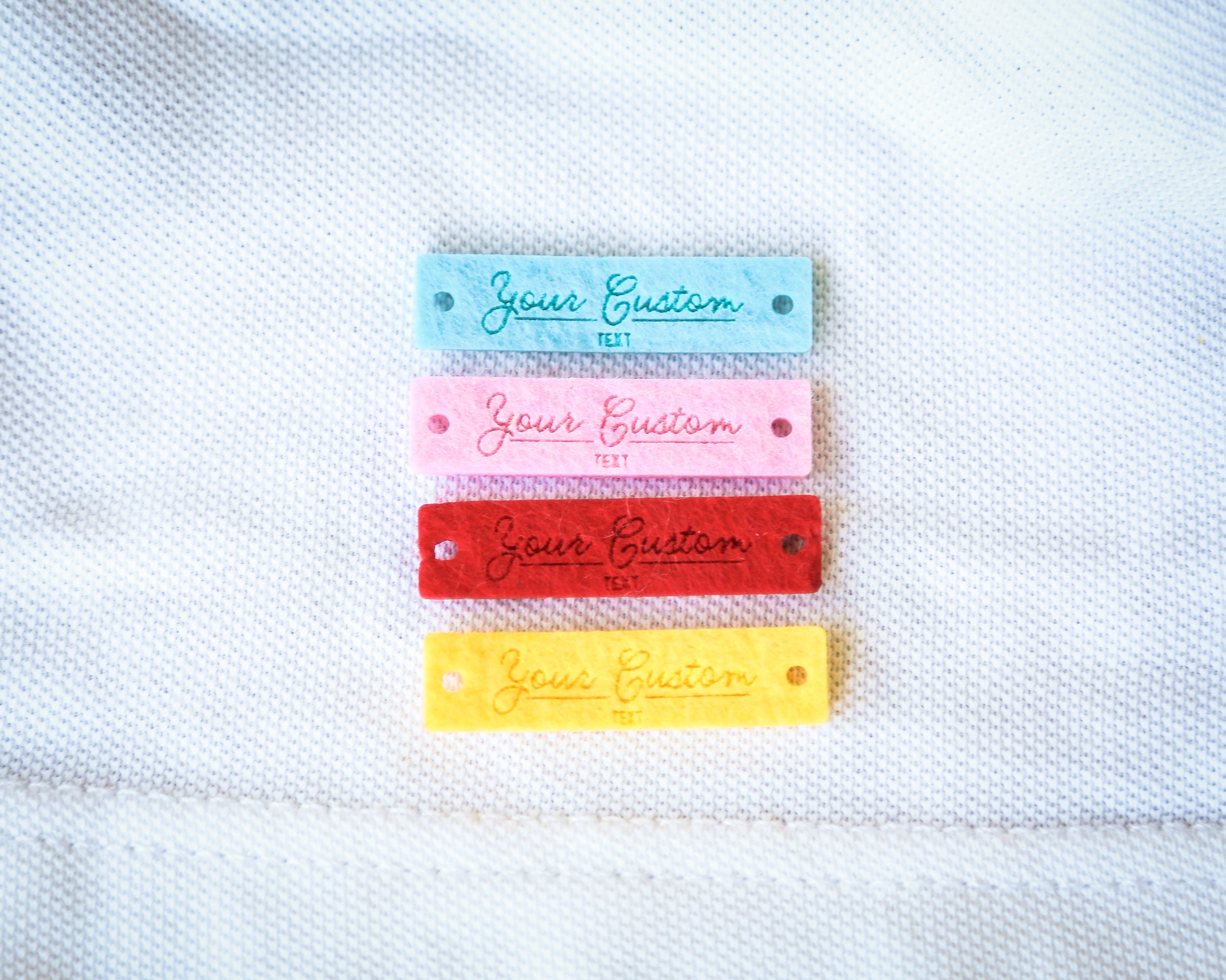 Custom Engraved Felt Knitting Labels & Clothing Tags for Etsy