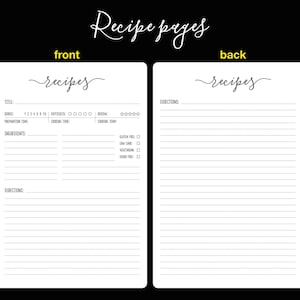 High-Quality Paper Blank Cookbook in A4 and A5