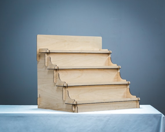 Eco-Friendly Minimalist Wood Decor Stand: Customized Display & Storage Solution for Home, Shop, Office. Wooden Retail Store Display Shelf