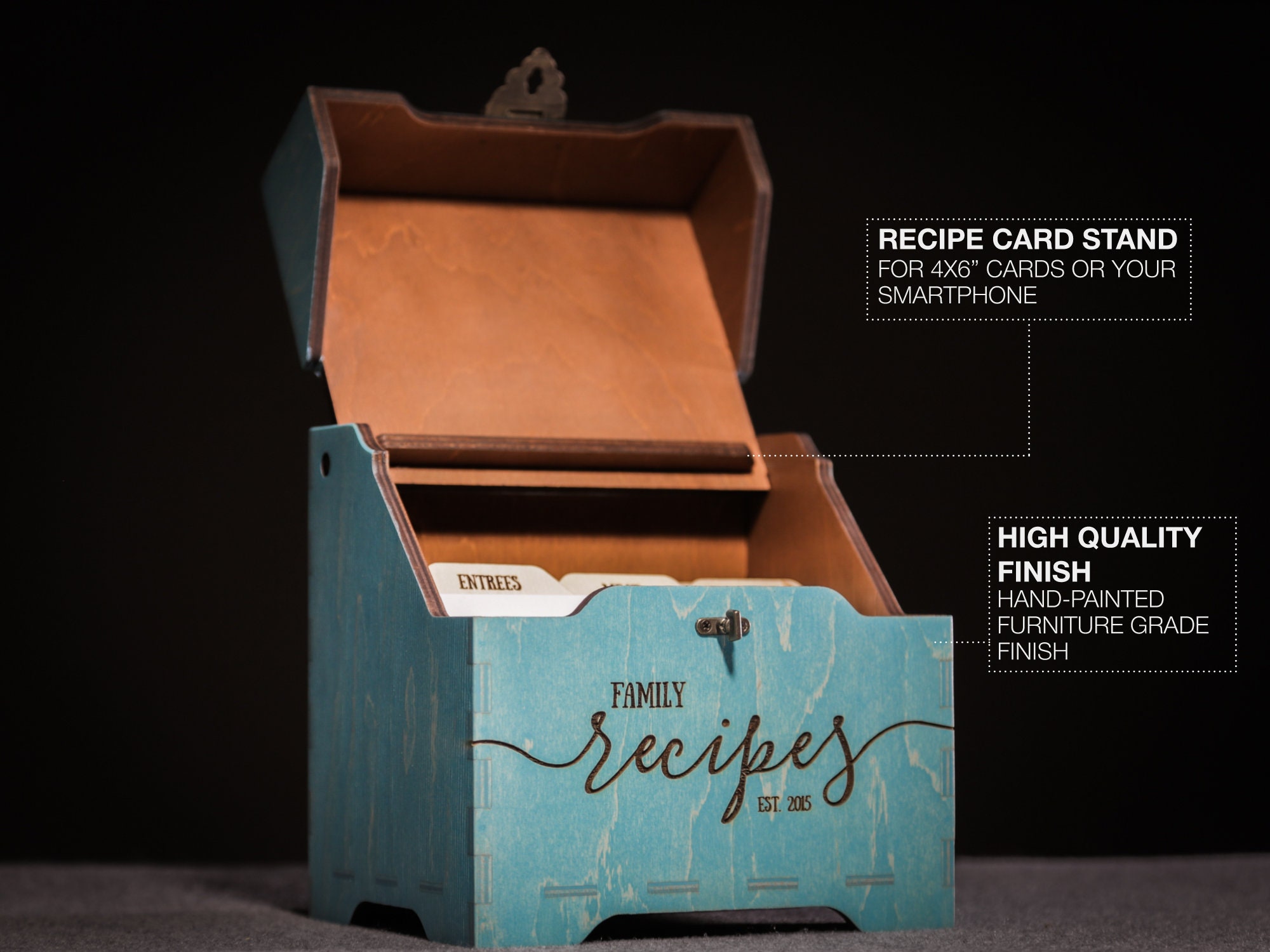 Recipe Card Box Divider Set - 4x6