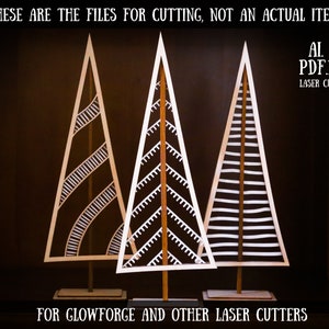 Christmas Tree SVG Laser Cut Files, Christmas SVG Bundle, Layered SVG Christmas dxf, Glowforge svg files with Tabletop Christmas Tree Vector