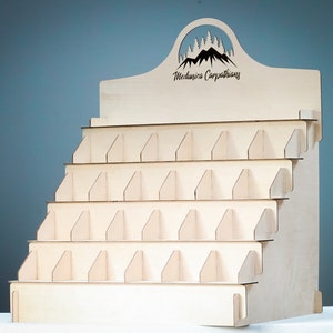 Soporte de exhibición de madera, estante de exhibición, soporte de velas, estantes de madera, elevador de exhibición de jabón, estante de exhibición de feria artesanal, exhibición minorista de mercado