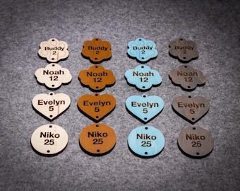 Personalized Birthday Calendar Tags, 1.5&quot; Custom Birthday Board Tags, Personalized Family Birthday Board Tags, Anniversary and Pet Tags
