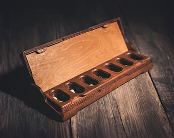 Drewniany organizer na tabletki, 7-dniowe pudełka na tabletki w stylu vintage, etui na tabletki antykoncepcyjne, mały i duży pojemnik na witaminy