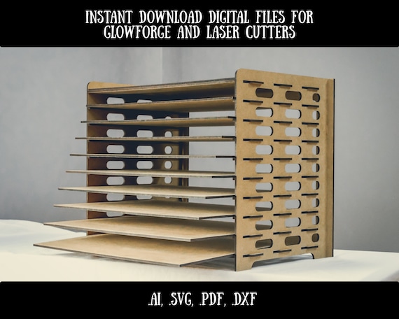 Étagère de séchage aux herbes à 10 niveaux, support de refroidissement pour  biscuits, support de stockage d'art, fichiers SVG Glowforge, fichiers  découpés au laser Ai, SVG, DXF, Pdf, motifs glowforge - Etsy