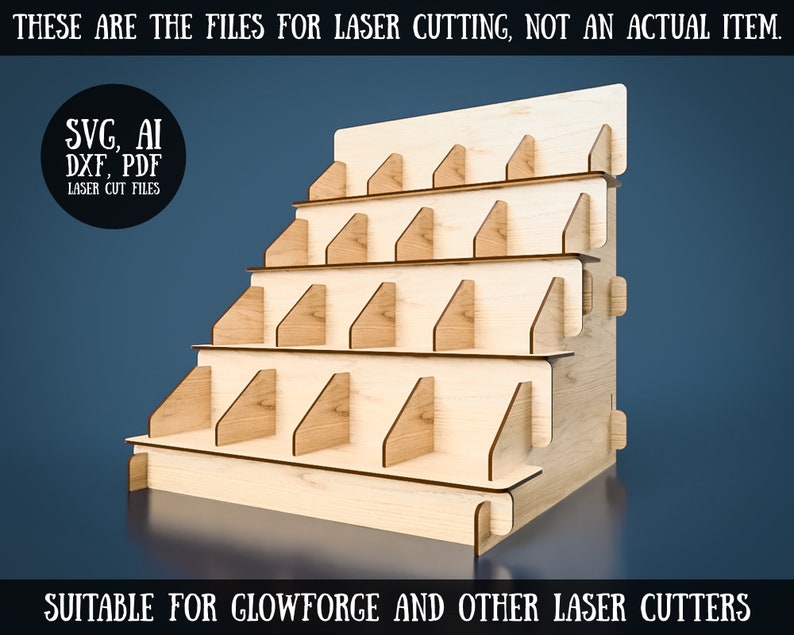 Buy Tiered Display Stand Laser Cut Files Craft Show Display SVG Online