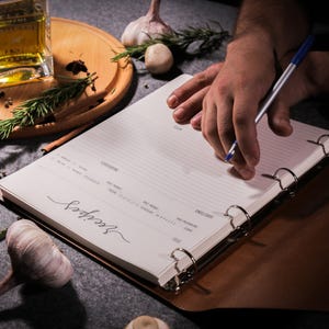 Eco-Friendly Birch Wooden Recipe Book