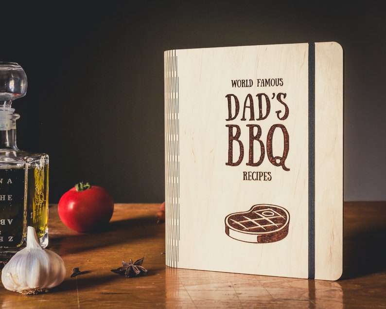 Blank wood binder recipe planner