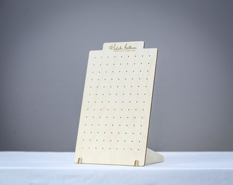 Oorbelhouder en Pegboard Sieradenstandaard voor Emaille Pin Display of Oorbelorganisator, Oorbelrek, Craft Show Display, Stud Earring Holder