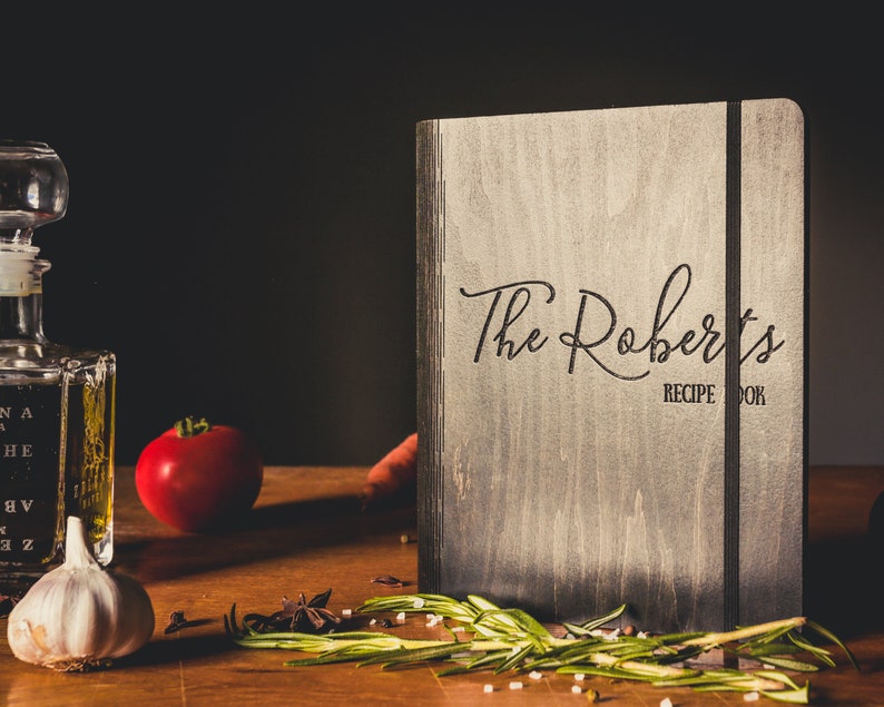 Personalized engraved recipe collection