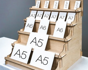 ライターディスプレイスタンド、3x3 2段ラック、スリーブ付きライター