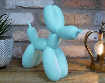 Balloon Dog Ornamnet Aqua