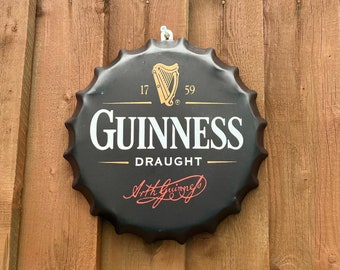 Guinness Bottle Top Wall Sign