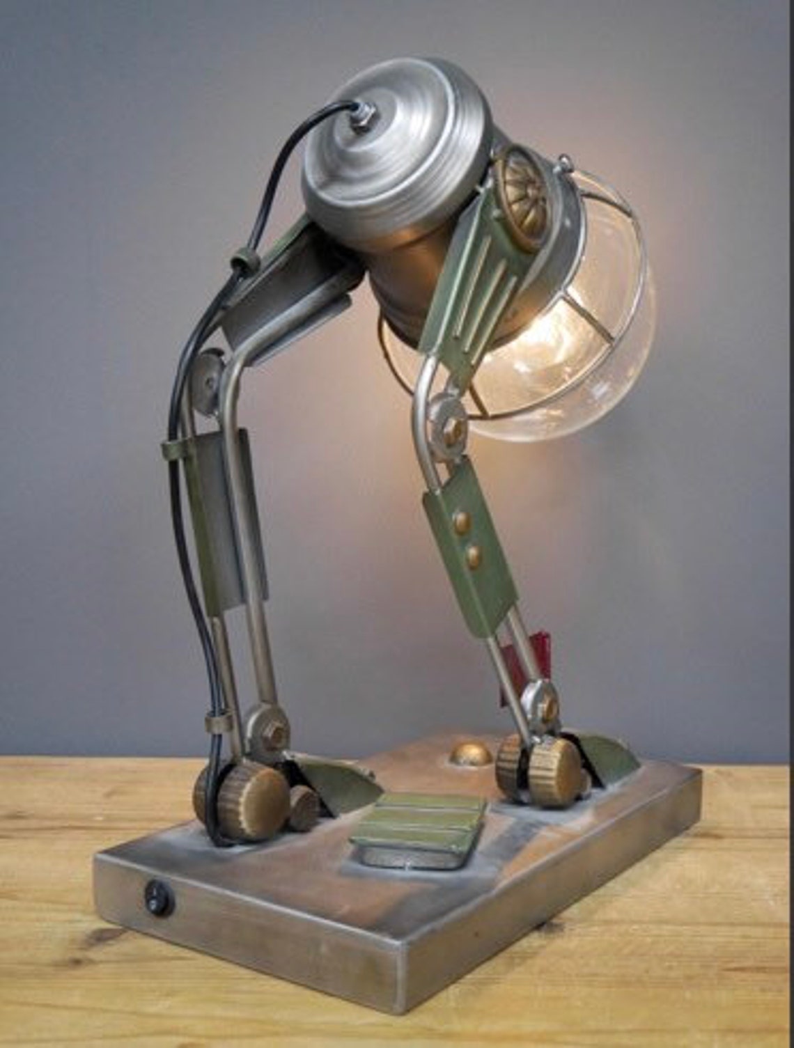 Industrial Robot Lamp Etsy UK